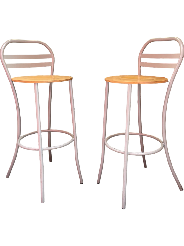 Lot de 2 tabourets de bar