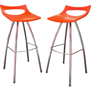 Lot de 2 tabourets de bar