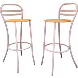 SAINT-ANDIOL Lot de 2 tabourets bar