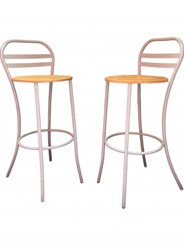 SAINT-ANDIOL Lot de 2 tabourets bar