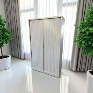Armoire haute à rideaux