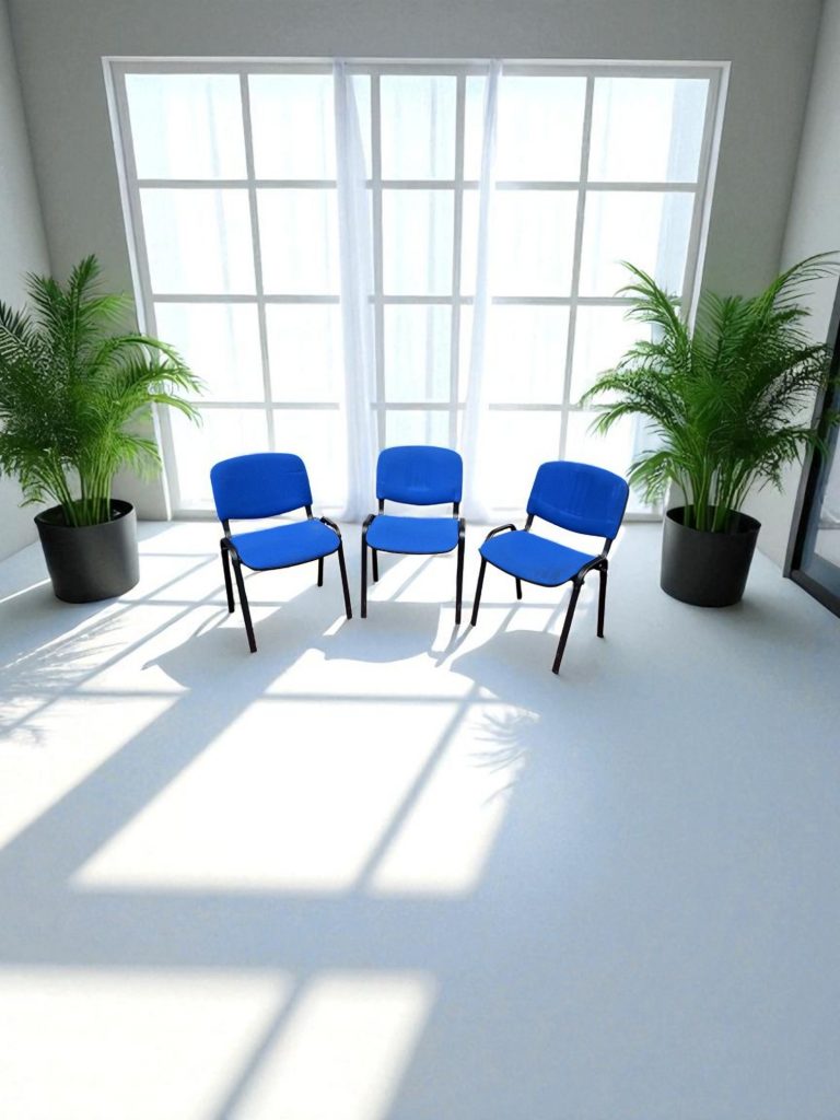 Lot de 3 chaises visiteurs