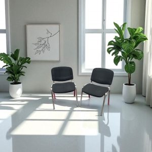 Lot de 2 chaises visiteurs