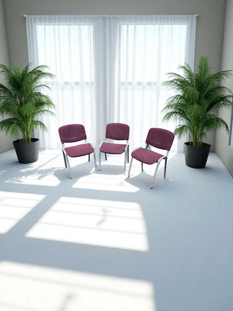 Lot de 3 chaises visiteurs