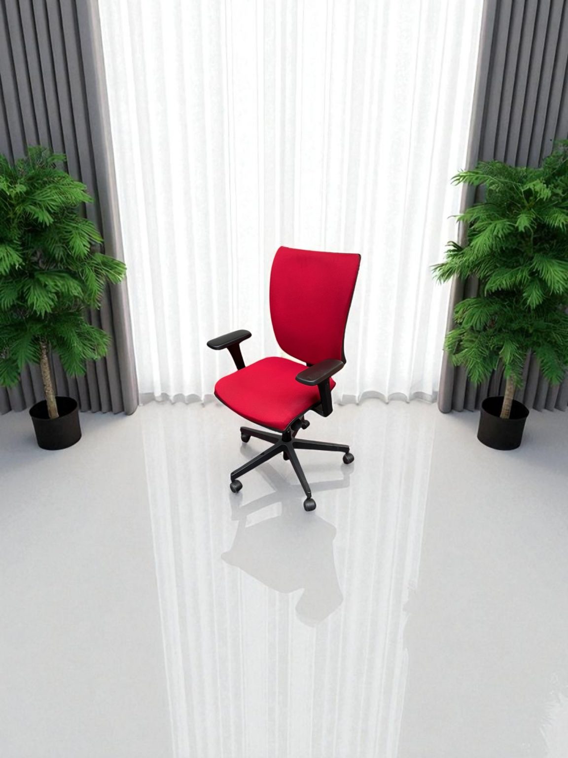 Chaise de bureau rouge