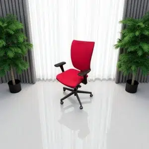 Chaise de bureau rouge