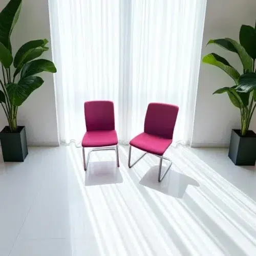 SAINT-ANDIOL Lot de 2 chaises visiteurs