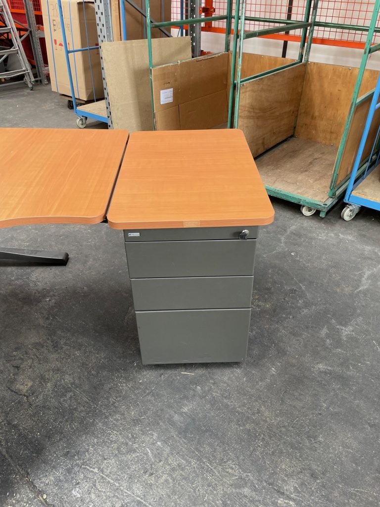 Bureau compact avec caisson