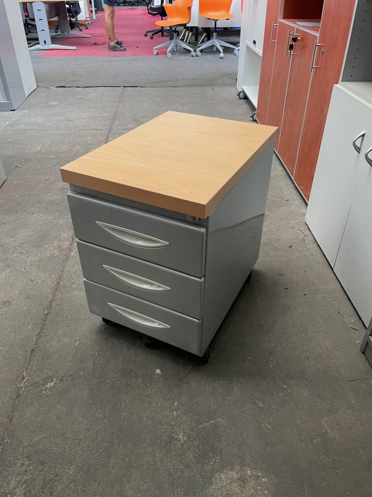 Bureau compact avec caisson