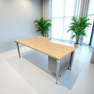 Bureau compact avec caisson