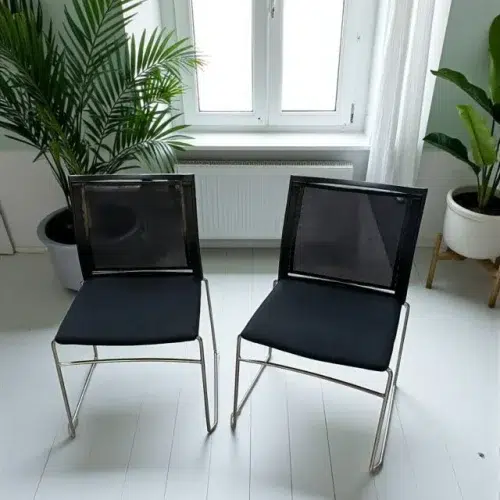SAINT-ANDIOL Lot 2 chaises visiteurs neuf déclassé