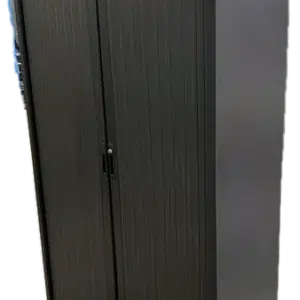 SAINT-ANDIOL Armoire haute à rideaux anthracite
