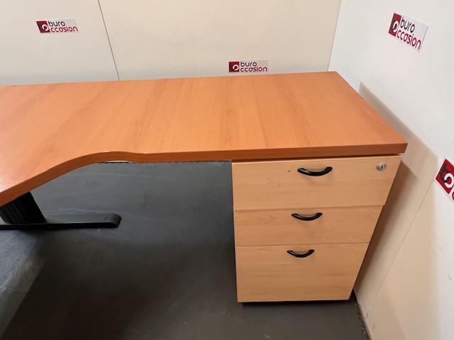 Bureau compact coloris poirier