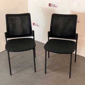 Lot de 2 chaises visiteurs