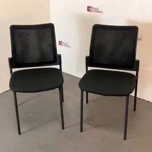 SAINT-ANDIOL Lot de 2 chaises visiteurs
