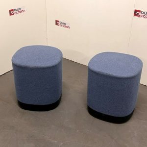 Lot de 2 poufs