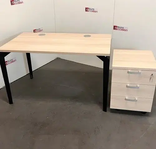 SAINT-ANDIOL Bureau droit + caisson mobile