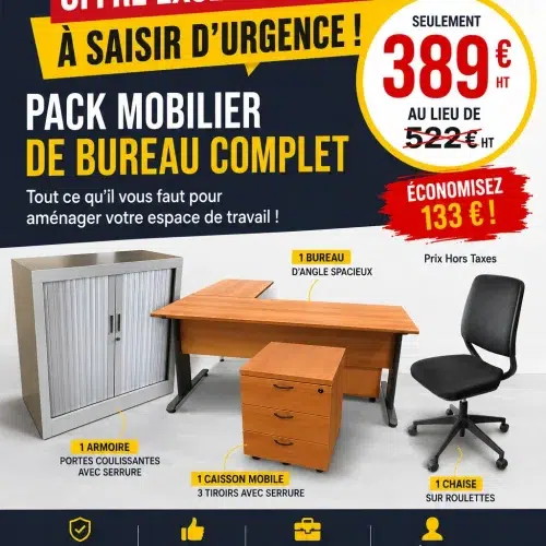 SAINT-ANDIOL Pack Mobilier de Bureau Complet