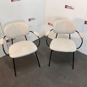 Lot de 2 fauteuils visiteurs
