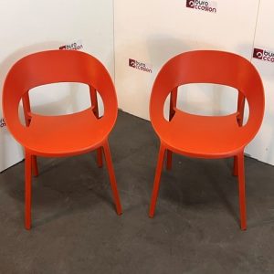 Lot de 2 fauteuils visiteurs polypro