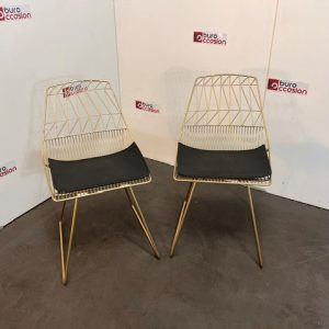 Lot de 2 chaises visiteurs