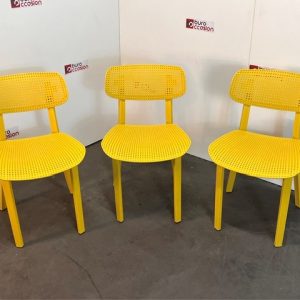 Lot de 3 chaises visiteurs